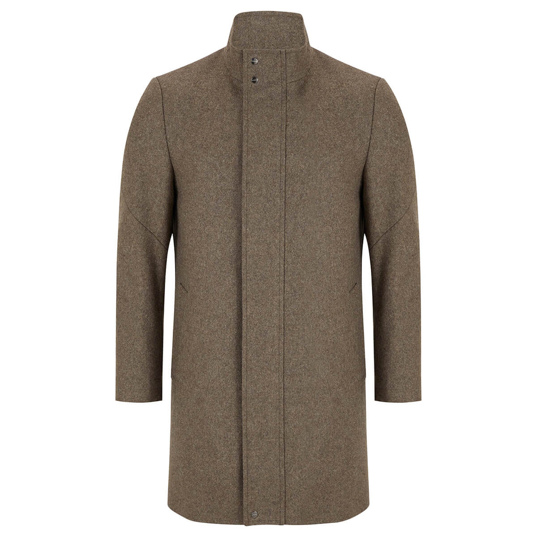 Douglas 4-90466-97 Morgan Taupe Wool Blend Tailored Coat - Baks Menswear Bournemouth