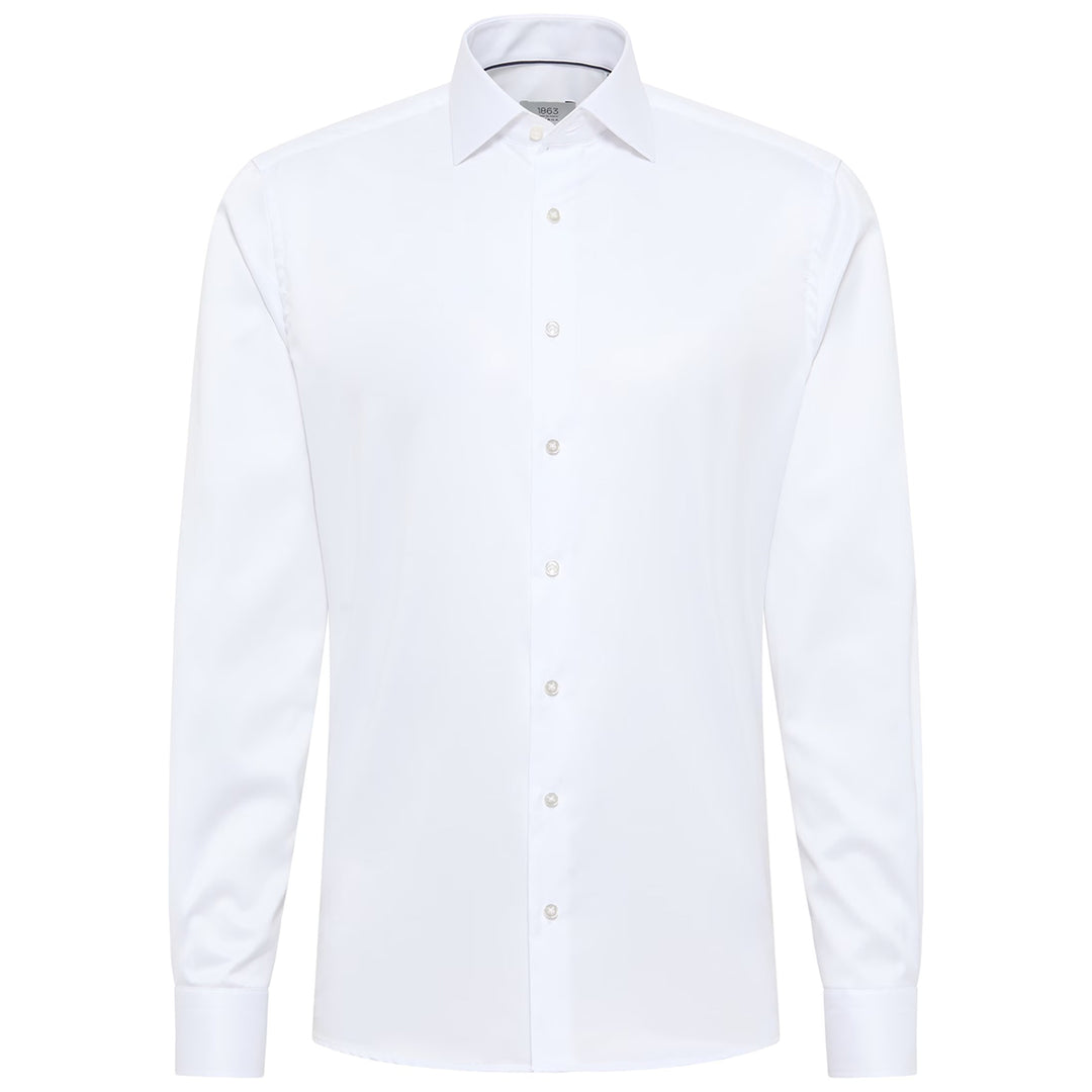 White dress shirt on a white background