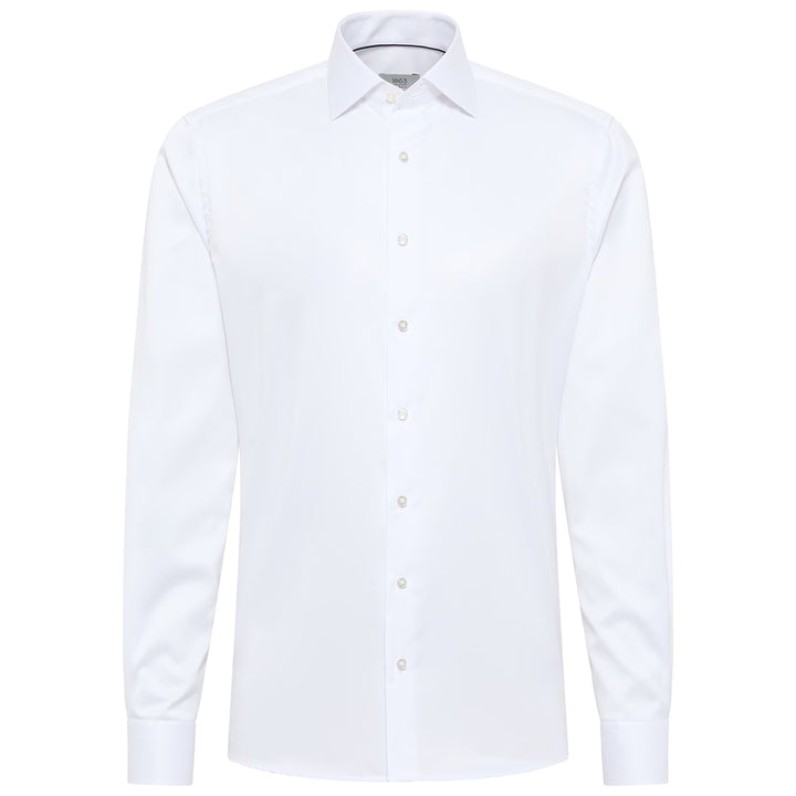 White dress shirt on a white background