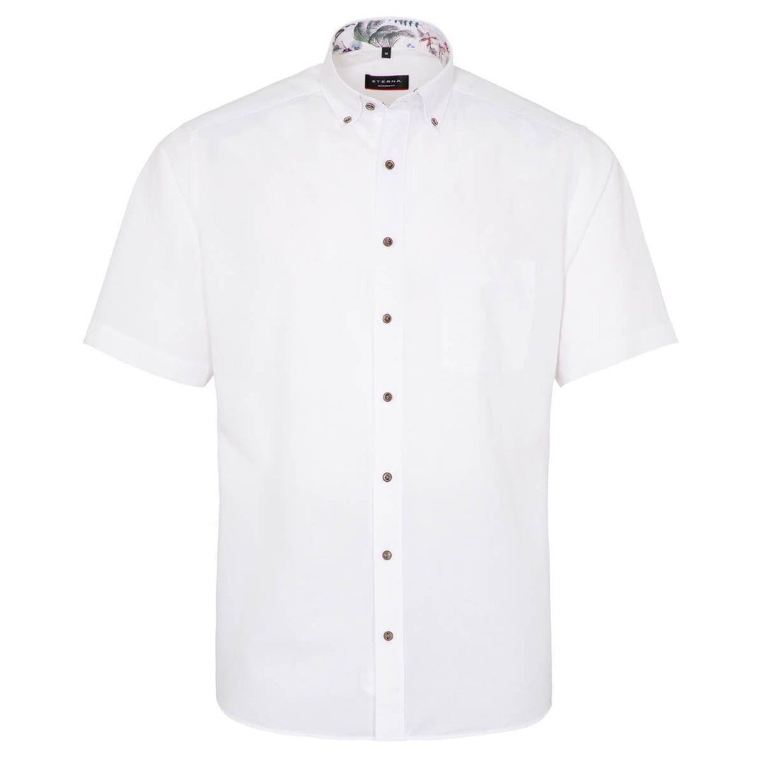 Eterna 1SH04653 8100_00X13K White Modern Fit Long Sleeve Shirt - Baks Menswear