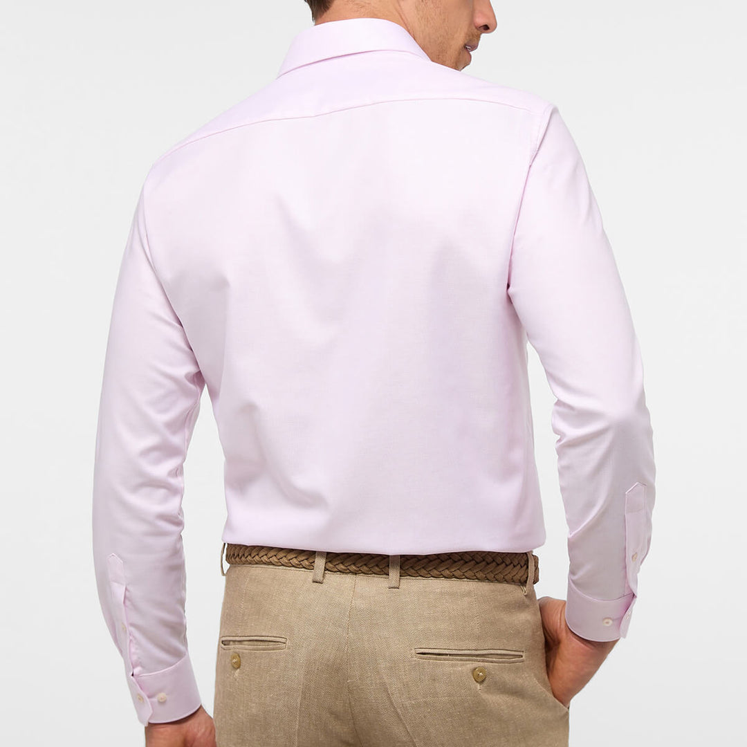 Eterna Twill Shirt Textured Pink Menswear Rose – Fit Baks 3116-50X169 Modern 1SH11766