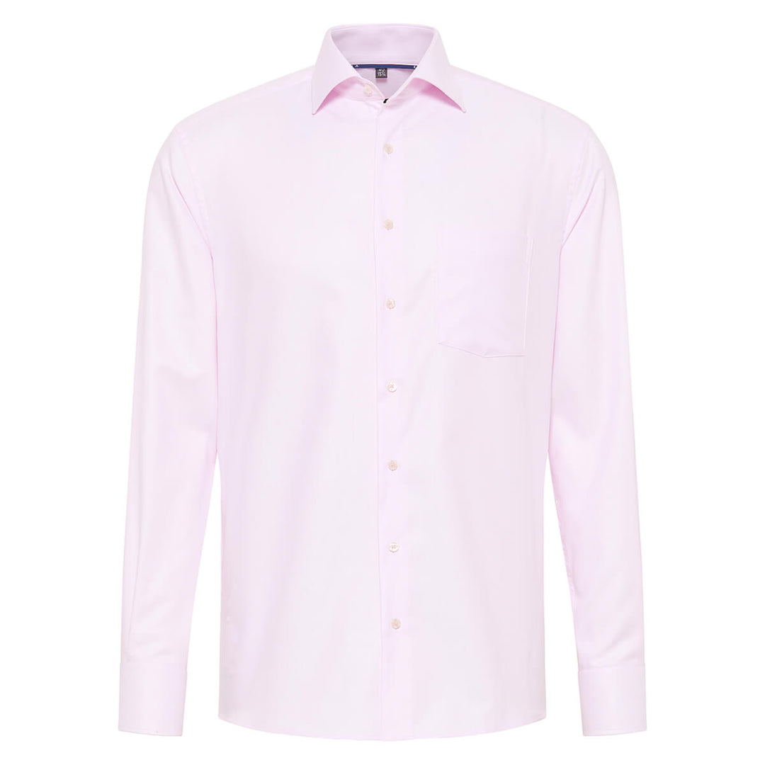 Eterna 3116-50-X169 Rose Pink Textured Twill Modern Fit Shirt - Baks Menswear Bournemouth