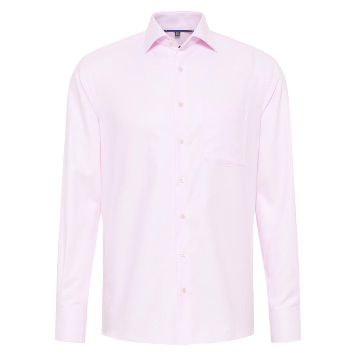 Eterna 3116-50-X169 Rose Pink Textured Twill Modern Fit Shirt - Baks Menswear Bournemouth