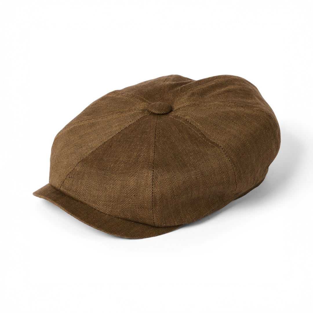 Failsworth Irish Linen Murphy Brown Cap - Baks Menswear Bournemouth