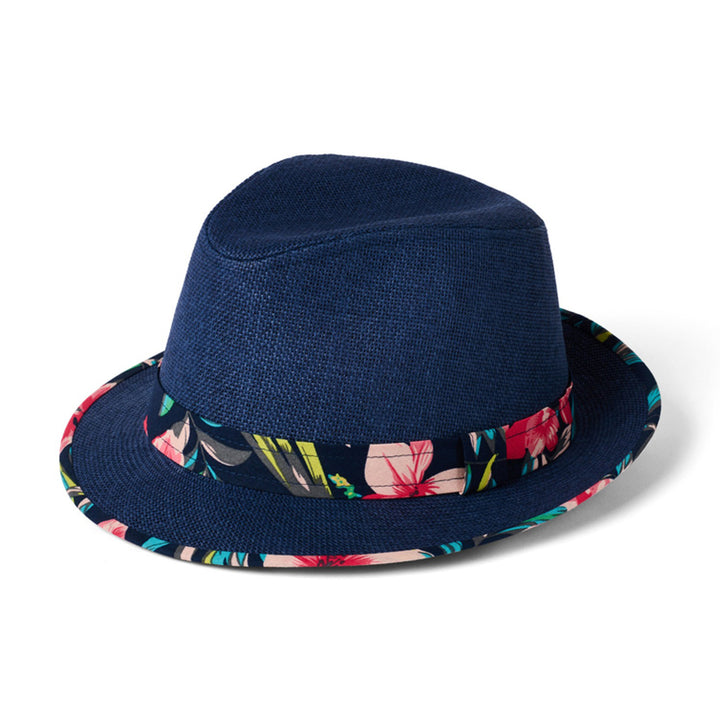 Failsworth Malibu Navy Trilby Hat - Baks Menswear Bournemouth