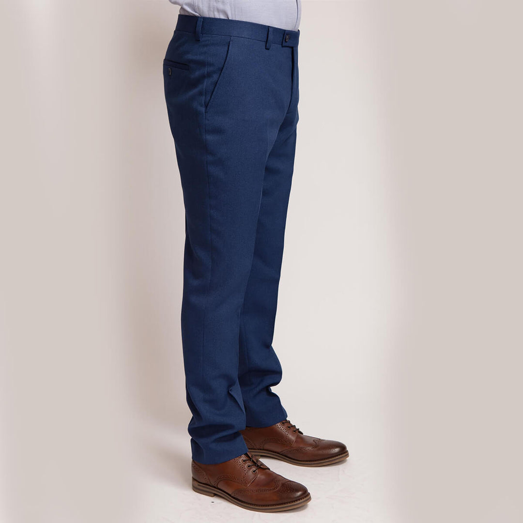 Fratelli Uniti FTR1054 Blue 21 Suit Trousers - Baks Menswear