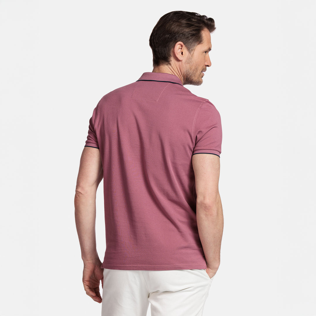 Giordano 516587 50 Dark Mauve Nico Pique Polo Shirt