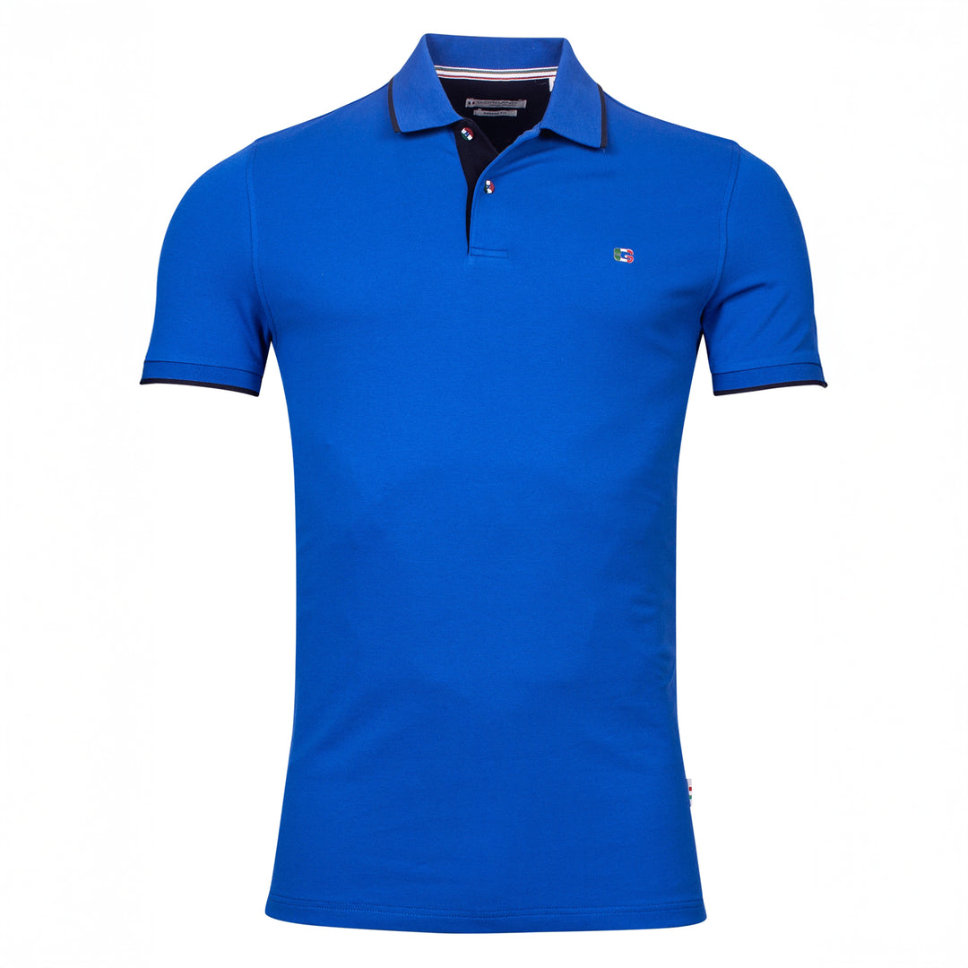 Girodano 516587 64 Bright Cobalt Nico Pique Polo Shirt
