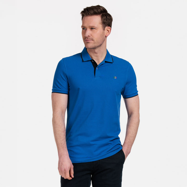 Girodano 516587 64 Bright Cobalt Nico Pique Polo Shirt