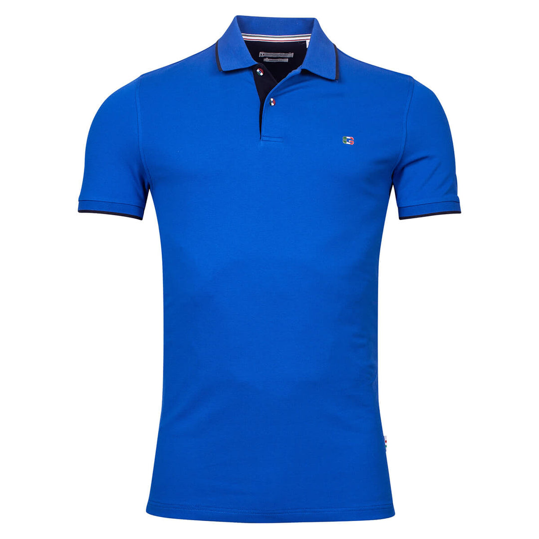 Giordano 216587-64 Royal Blue Short Sleeve Polo Shirt - Baks Menswear Bournemouth
