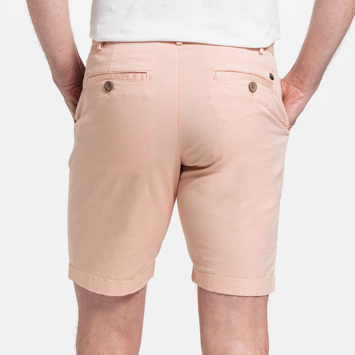 Giordano 511115 28 Mid Orange Twill Cotton Stretch Chino Shorts (1)