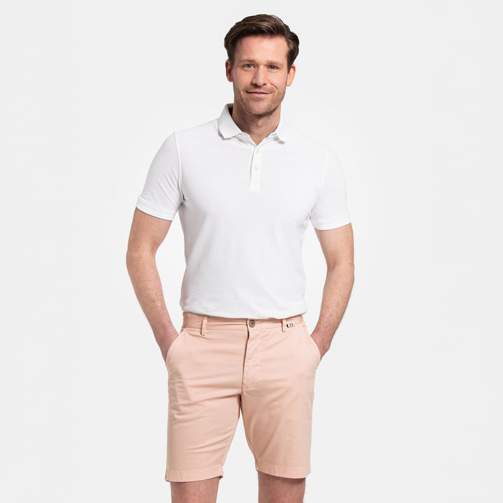 Giordano 511115 28 Mid Orange Twill Cotton Stretch Chino Shorts (1)