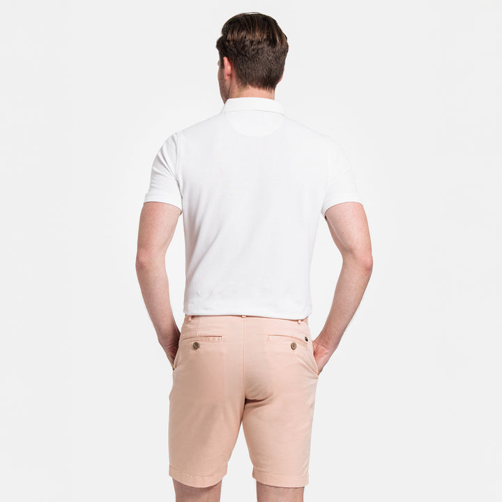 Giordano 511115 28 Mid Orange Twill Cotton Stretch Chino Shorts (1)