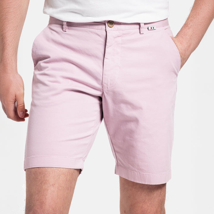 Giordano 511115 44 Lilac Twill Cotton Stretch Chino Shorts (1)