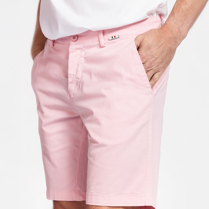 Giordano 511115 51 Pink Twill Cotton Stretch Chino Shorts (1)