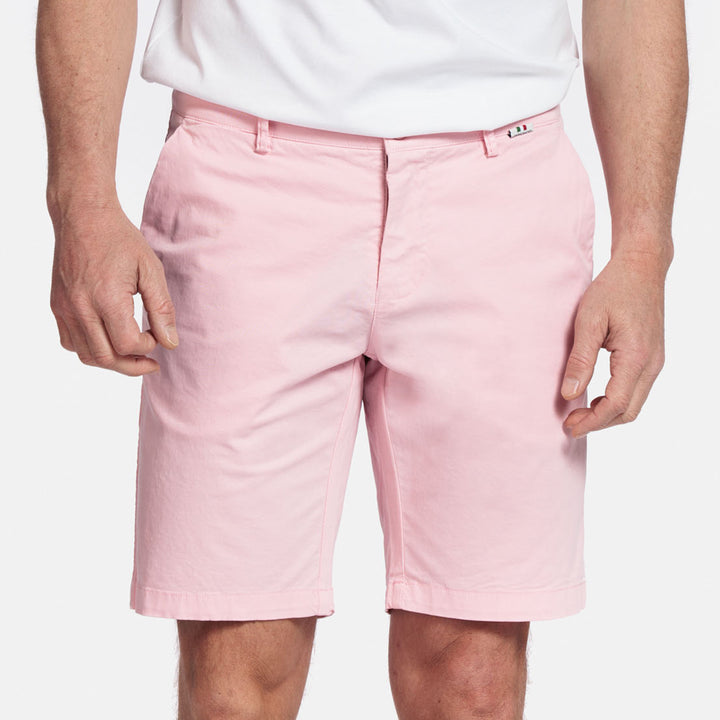Giordano 511115 51 Pink Twill Cotton Stretch Chino Shorts (1)