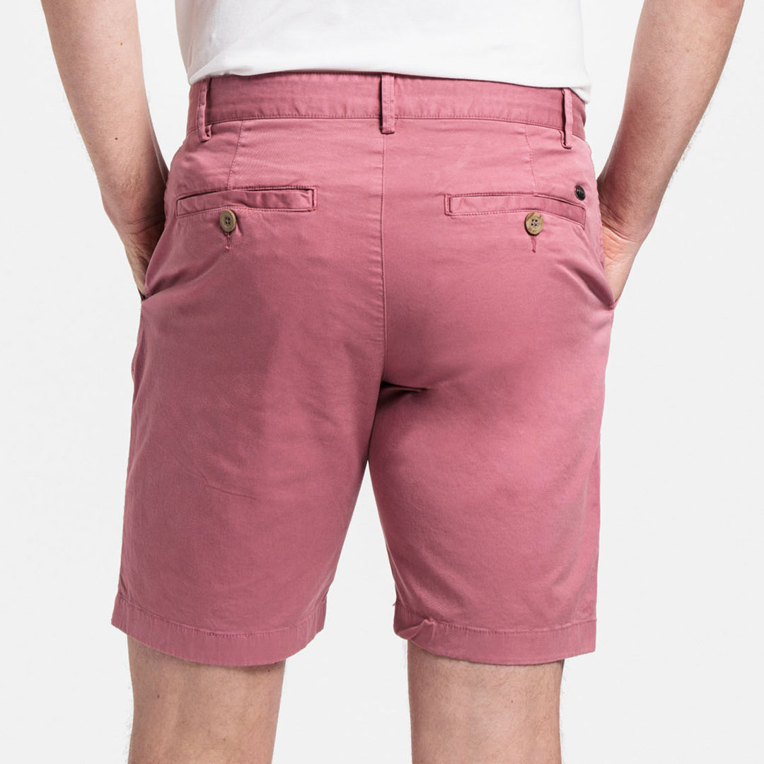 Giordano 511115 52 Mauve Twill Cotton Stretch Chino Shorts (1)