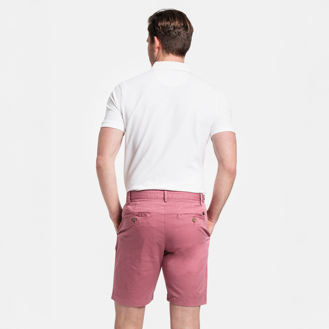 Giordano 511115 52 Mauve Twill Cotton Stretch Chino Shorts (1)