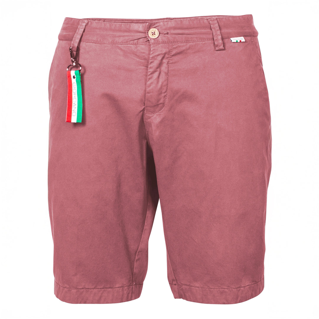Giordano 511115 52 Mauve Twill Cotton Stretch Chino Shorts (1)