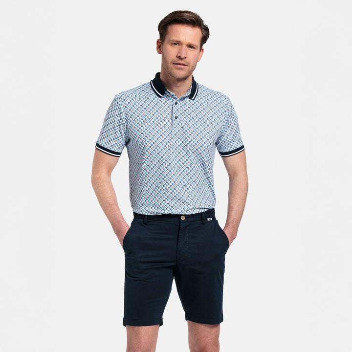 Giordano 511115 60 Navy Twill Cotton Stretch Chino Shorts (1)