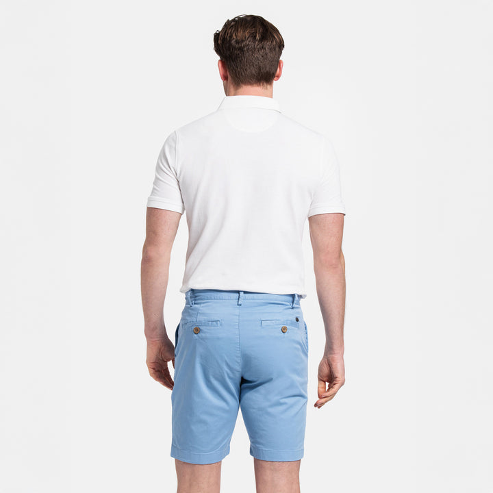 Giordano 511115 61 Sky Blue Twill Cotton Stretch Chino Shorts (1)
