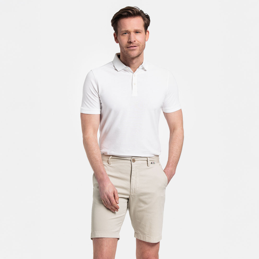 Giordano 511115 81 Kit Beige Twill Cotton Stretch Chino Shorts (1)