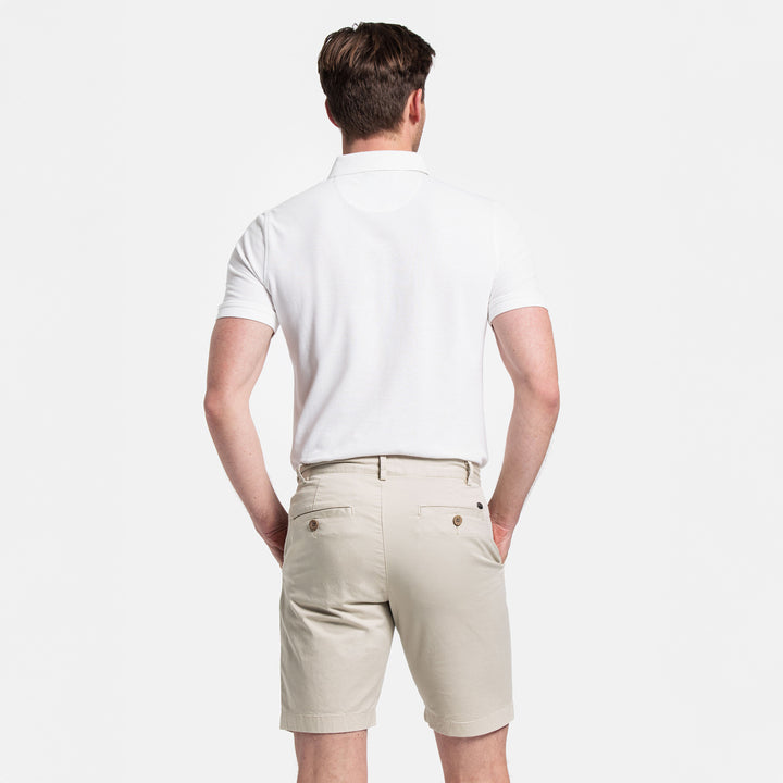 Giordano 511115 81 Kit Beige Twill Cotton Stretch Chino Shorts (1)
