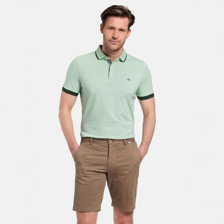 Giordano 511115 83 Dark Beige Twill Cotton Stretch Chino Shorts (1)