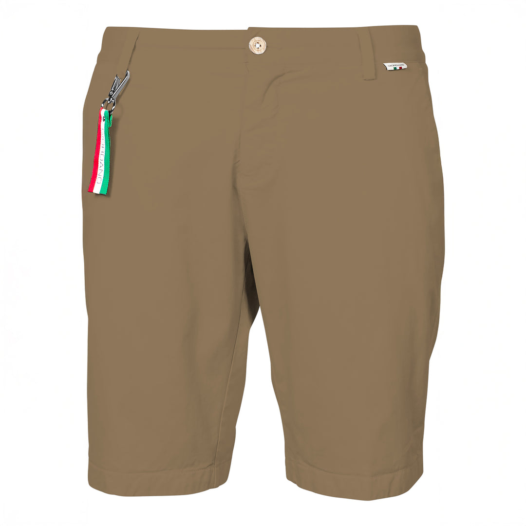 Giordano 511115 83 Dark Beige Twill Cotton Stretch Chino Shorts (1)