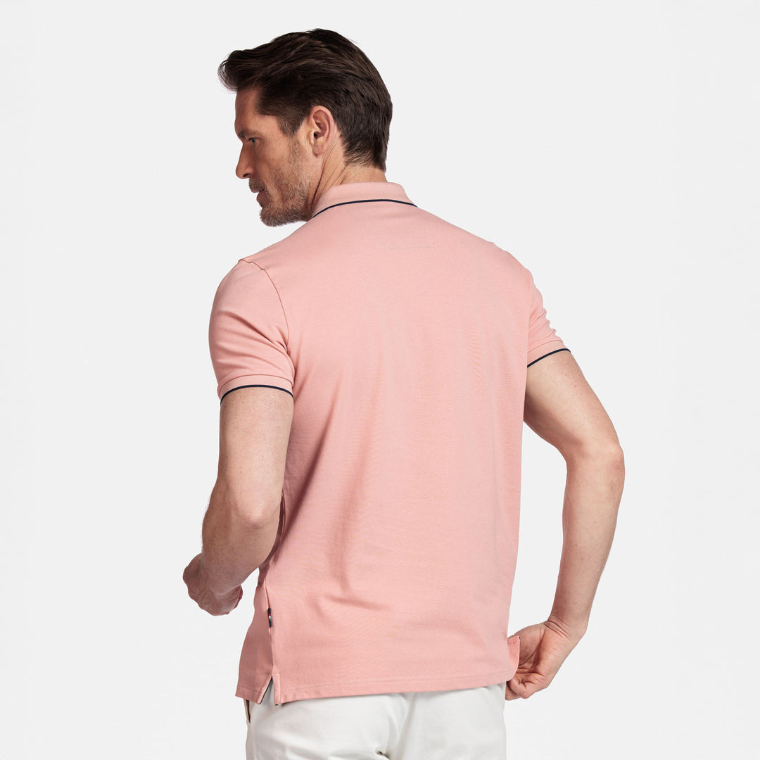 Giordano 516587 26 Pastel Salmon Nico Pique Polo Shirt