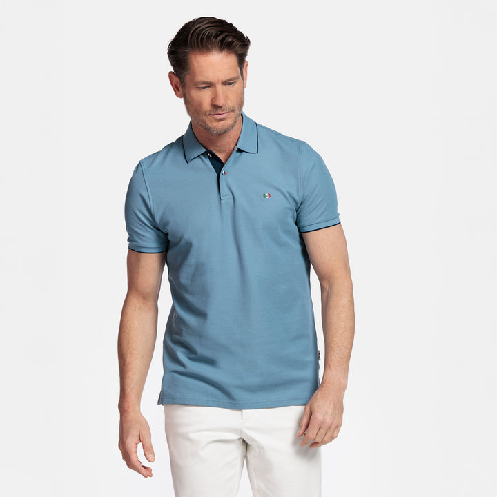 Giordano 516587 62 Pastel Blue Nico Pique Polo Shirt
