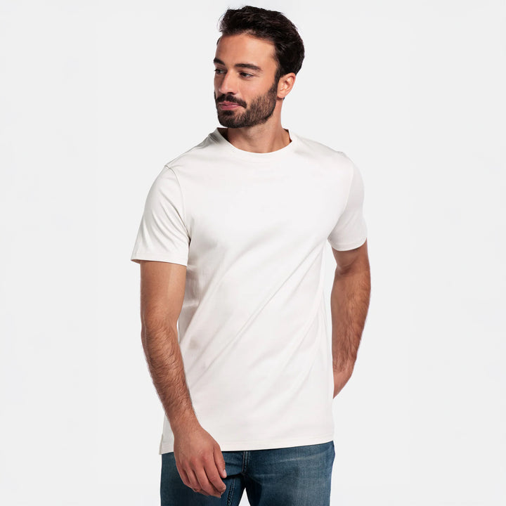 Giordano 525078 10 White Luca Liquid Cotton T-Shirt