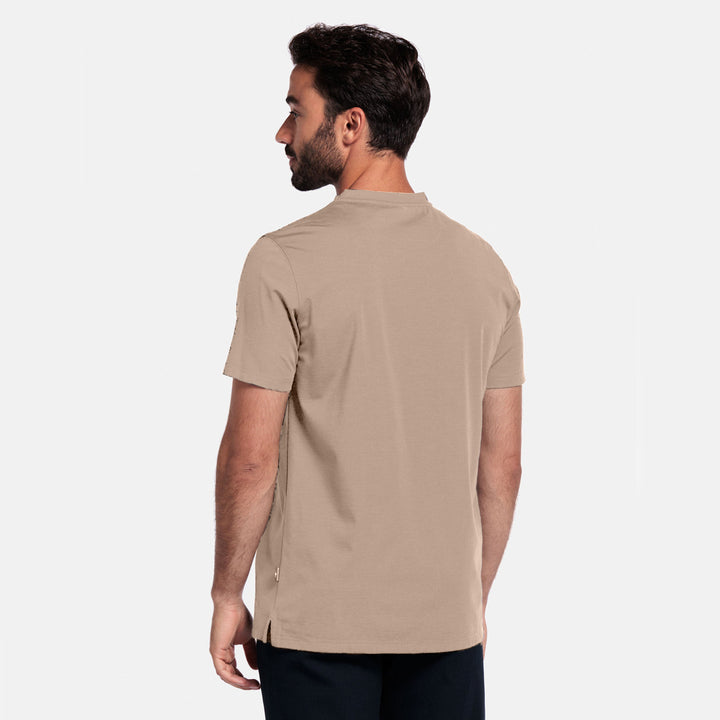 Giordano 525078 81 Taupe Luca Liquid Cotton T-Shirt
