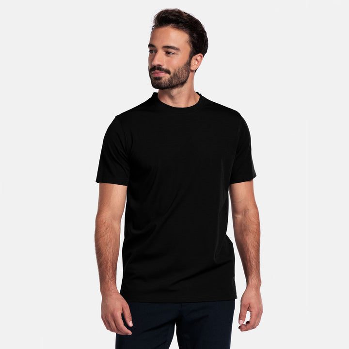 Giordano 525078 90 Black Luca Liquid Cotton T-Shirt
