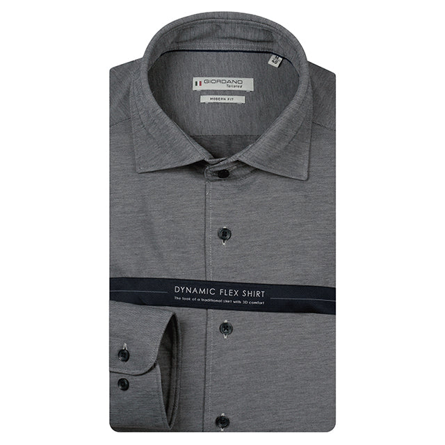 Giordano Bormio Long Sleeve Semi Cutaway Navy Shirt 627810 60, front packshot