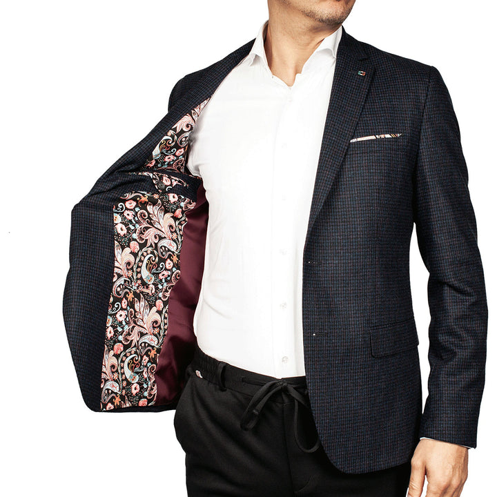 Giordano Mens Blazer Jacket Navy Wool Mix 422602 - Baks Menswear Bournemouth