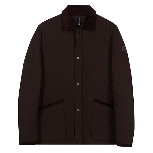 Giordano Palermo Short Chocolate Brown Jacket 622655 80, front packshot