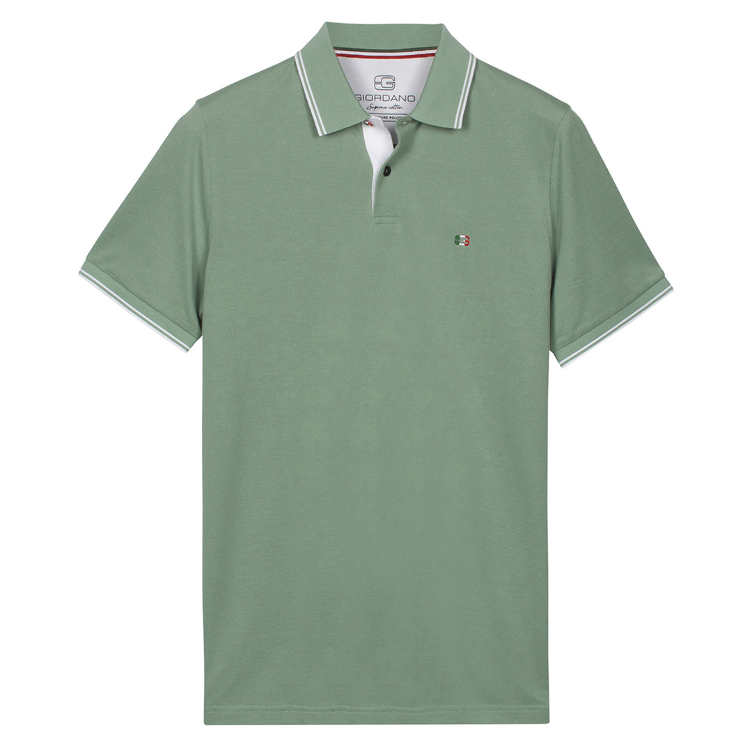 Giordano Polo Shirt 616587 Nico Signature Cotton Pique - Green Bay 72