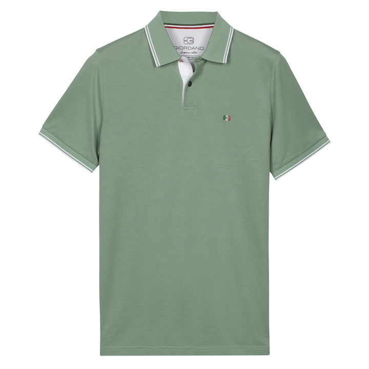Giordano Polo Shirt 616587 Nico Signature Cotton Pique - Green Bay 72