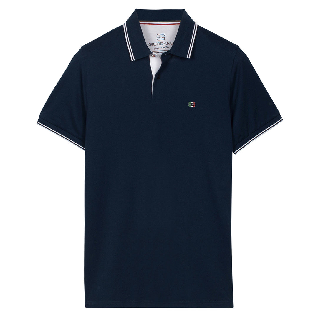 Giordano Polo Shirt 616587 Nico Signature Cotton Pique - Navy 69