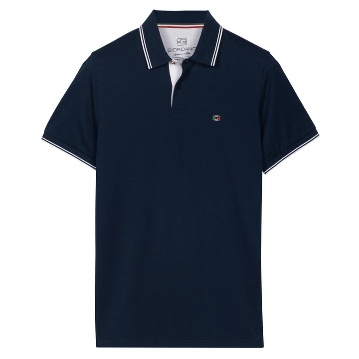 Giordano Polo Shirt 616587 Nico Signature Cotton Pique - Navy 69