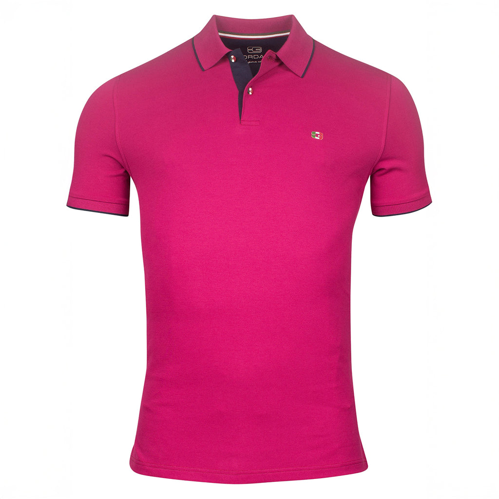 Giordano Polo Shirt Nico Dark Pink 516587 54 (31) - Main Image