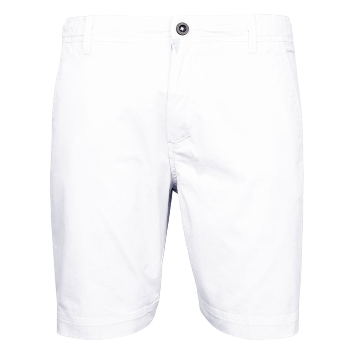 Giordano Porter 411117 10 Optical White Elastic Waist Cotton Shorts - Baks Menswear Bournemouth
