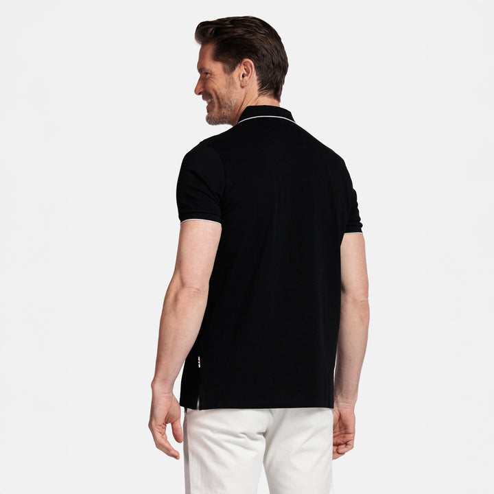 Girodano 516587 90 Black PNico Pique Polo Shirt