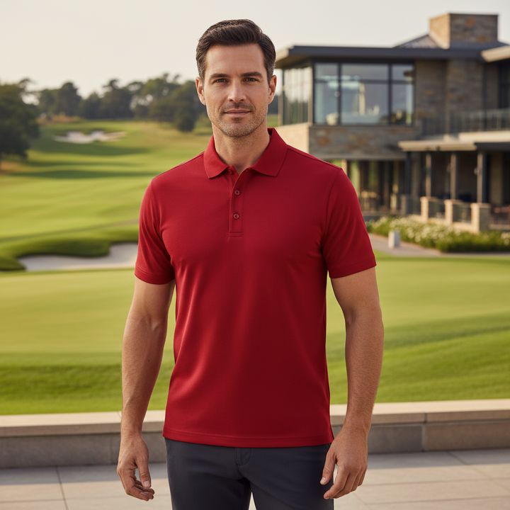 Glenmuir g.Deacon Garnet Red Pique Polo Shirt MSP7373-DEAC 245 (7)