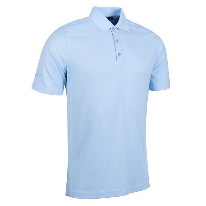 Glenmuir g.Deacon Paradise Blue Pique Polo Shirt MSP7373-DEAC - Baks Menswear Bournemouth