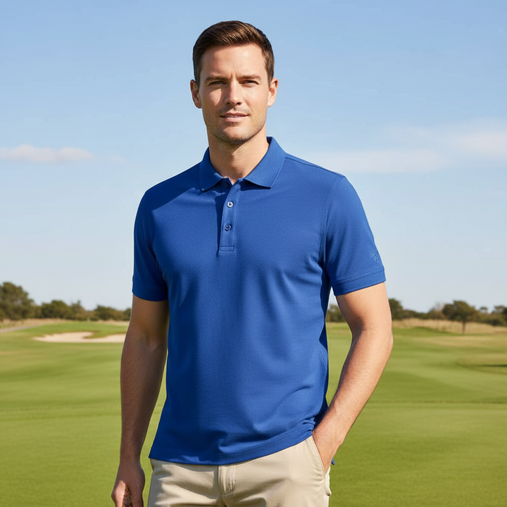 Glenmuir g.Kinloch Ascot Blue Polo Shirt