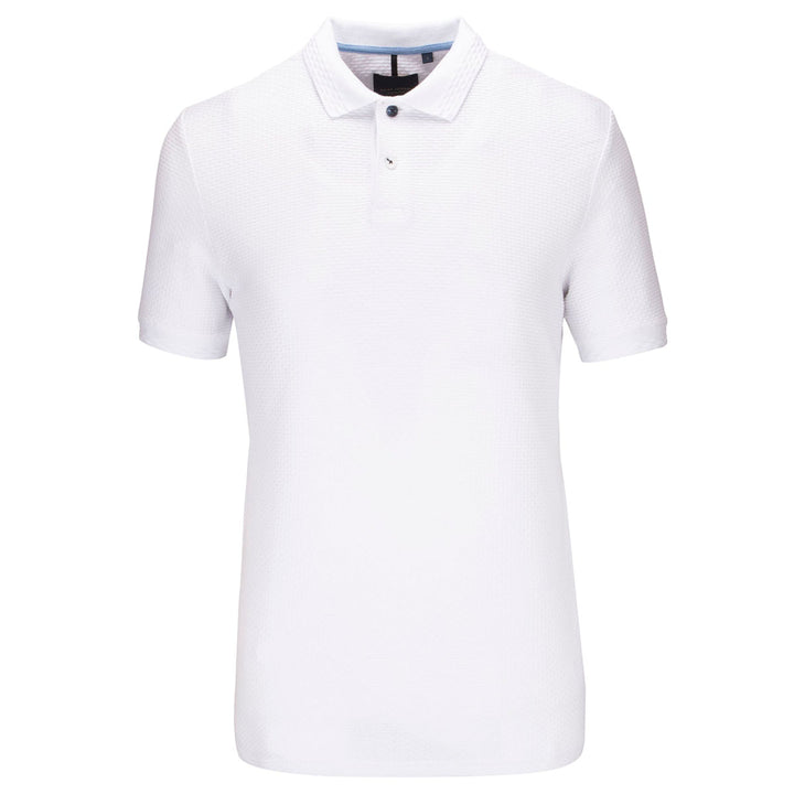 Guide London SJ5720 White Cotton Polo Shirt - Baks Menswear Bournemouth