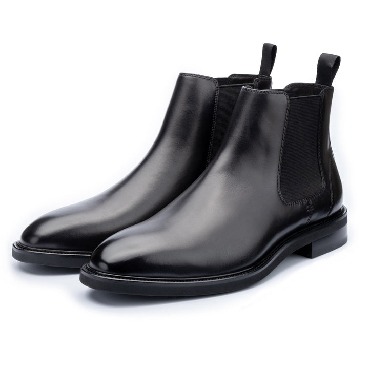 John White Brecon Black Leather Chelsea Boot - Baks Menswear Bournemouth