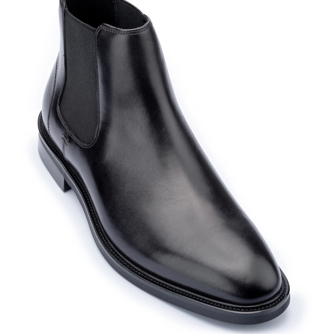 John White Brecon Black Leather Chelsea Boot - Baks Menswear Bournemouth